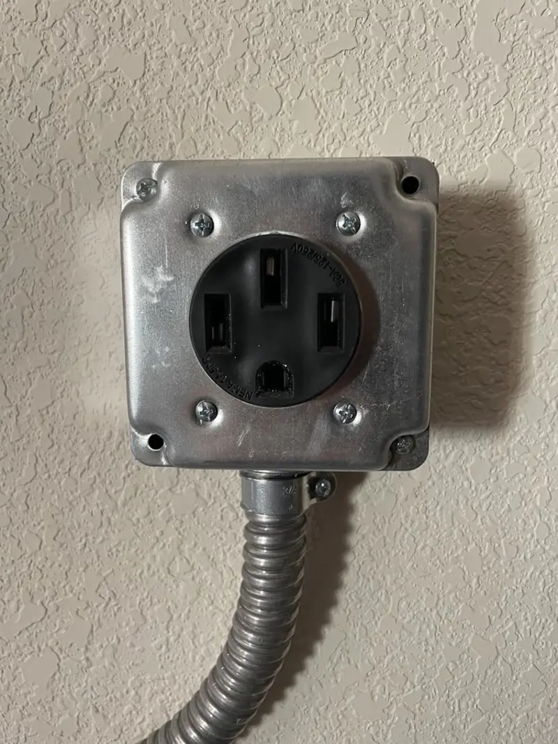 NEMA 14-50 outlet installed for Smart Home Electrical in Palm River-Clair Mel